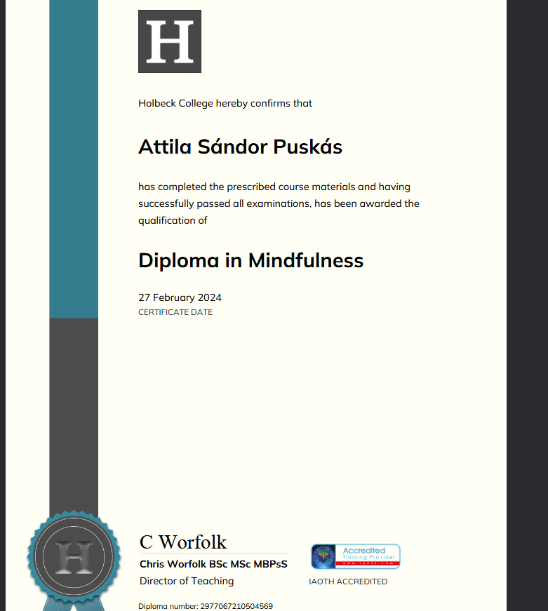mindfulness diploma